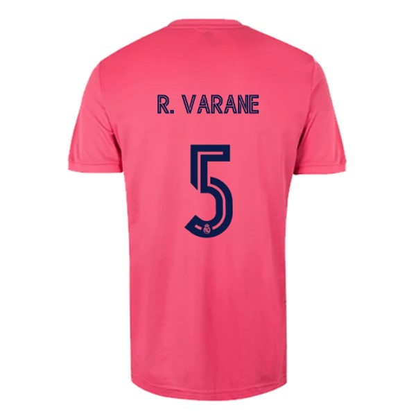Camiseta Real Madrid Segunda equipo NO.5 Varane 2020-2021 Rosa